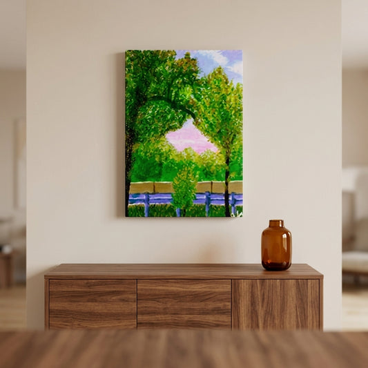 Drifting Through the Veil - Nature Impressionist Landscape Wall Decor