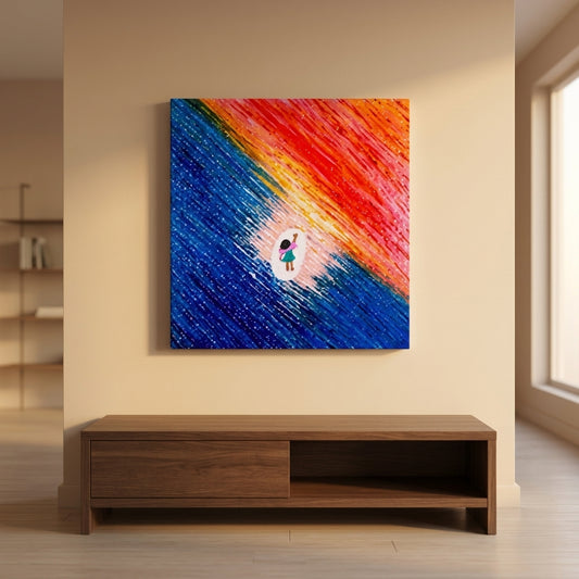 The Portal of Awakening - Bold High-Contrast Surrealist Wall Decor