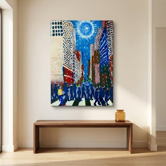 A Glitch in the Assembly - Surreal Urban Canvas Print & Fine Art Poster