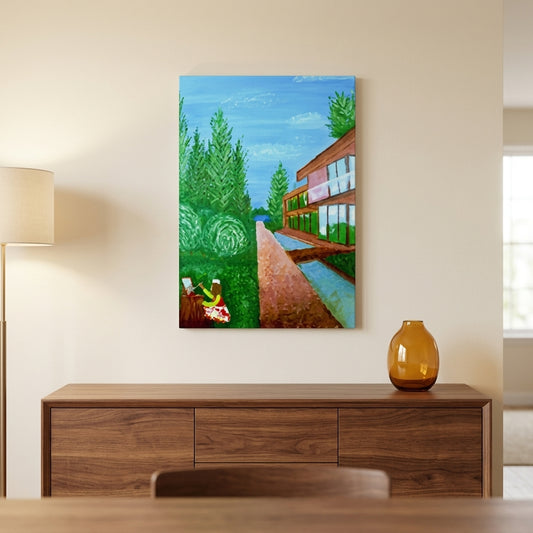 The First Stroke of Freedom - Whimsical Landscape Canvas Print & Fine Art Poster